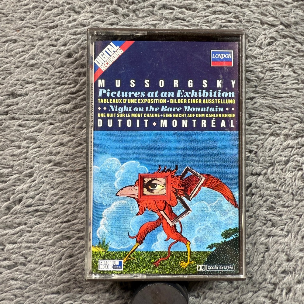 London Mussorgsky Pictures At An Exhibition Cassette Dutoit Montreal Excellent